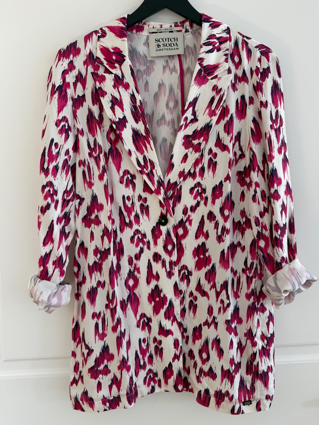Scotch & Soda Amsterdam Printed Blazer Nwt Size S